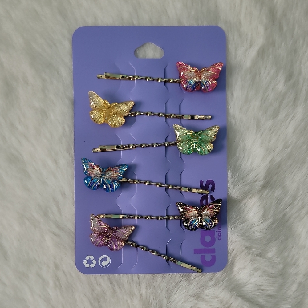 🦋 Colorful Butterfly Hair Pins Set